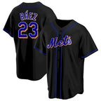 New York Mets #23 Javier Baez Black AmberGomez Replica Jersey