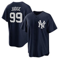 New York Yankees #99 Aaron Judge Navy AmberGomez 2020 Spring Training Replica Player Jersey
