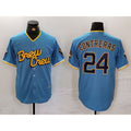 Milwaukee Brewers #24 William Contreras Blue AmberGomez 2022 City Connect Cool Base Stitched Jersey