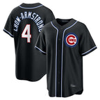 Chicago Cubs #4 Pete Crow-Armstrong Player Black AmberGomez Fashion Out Game Stitched Jerseys