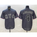 New York Mets #4 Francisco Alvarez Gray AmberGomez 2024 City Connect Cool Base Stitched Jersey