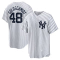 New York Yankees #48 Paul Goldschmidt White AmberGomez Home Replica Jersey