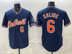 Detroit Tigers #6 Al Kaline Navy AmberGomez 2026 Alternate Vapor Premier Limited Stitched Jersey