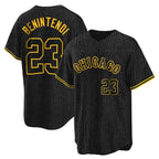 Chicago White Sox #23 Andrew Benintendi Player Black AmberGomez Snake Skin City Home Game Stitched Jerseys