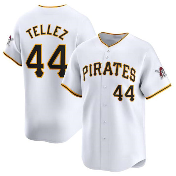 Pittsburgh Pirates #44 Rowdy Tellez White AmberGomez Home Limited Stitched Jersey