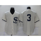 Chicago White Sox #3 Harold Baines 2021 Cream AmberGomez Field of Dreams Cool Base Stitched Jersey