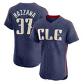 Cleveland Guardians #37 Travis Bazzana Player Navy AmberGomez City Connect Limited Elite Home Stitched Jerseys