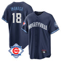 Chicago Cubs #18 Shota Imanaga Player Navy AmberGomez 150th Anniversary City Connect Home Game Stitched Jerseys