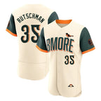 Baltimore Orioles #35 Adley Rutschman Player Cream AmberGomez 2026 City Connect Limited Elite Home Game Stitched Jerseys