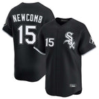 Chicago White Sox #15 Sean Newcomb Player Black AmberGomez Limited Home Stitched Jerseys