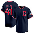 Cleveland Guardians #41 Carlos Santana Navy AmberGomez 2025 Alternate Limited Stitched Jersey
