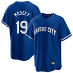 Kansas City Royals #19 Michael Massey Player Royal AmberGomez Game Home Stitched Jerseys