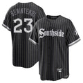 Chicago White Sox #23 Andrew Benintendi Player Black AmberGomez City Connect Home Game Stitched Jerseys