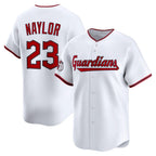 Cleveland Guardians #23 Bo Naylor White AmberGomez Home Limited Player Jersey