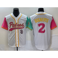 San Diego Padres #2 Xander Bogaerts White AmberGomez NEW 2023 City Connect Cool Base Stitched Jersey 4