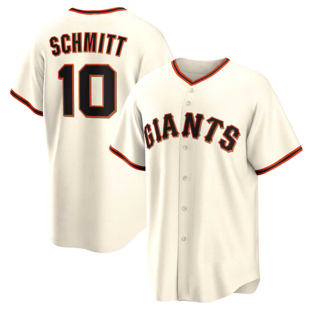 San Francisco Giants #10 Casey Schmitt Cream AmberGomez Home Replica Jersey
