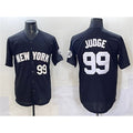 New York Yankees #99 Aaron Judge Black AmberGomez Limited Stitched Jersey