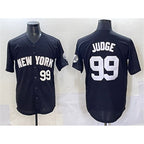 New York Yankees #99 Aaron Judge Black AmberGomez Limited Stitched Jersey