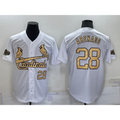 St. Louis Cardinals #28 Nolan Arenado Number White AmberGomez 2022 All Star Stitched Cool Base Jersey