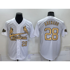 St. Louis Cardinals #28 Nolan Arenado Number White AmberGomez 2022 All Star Stitched Cool Base Jersey