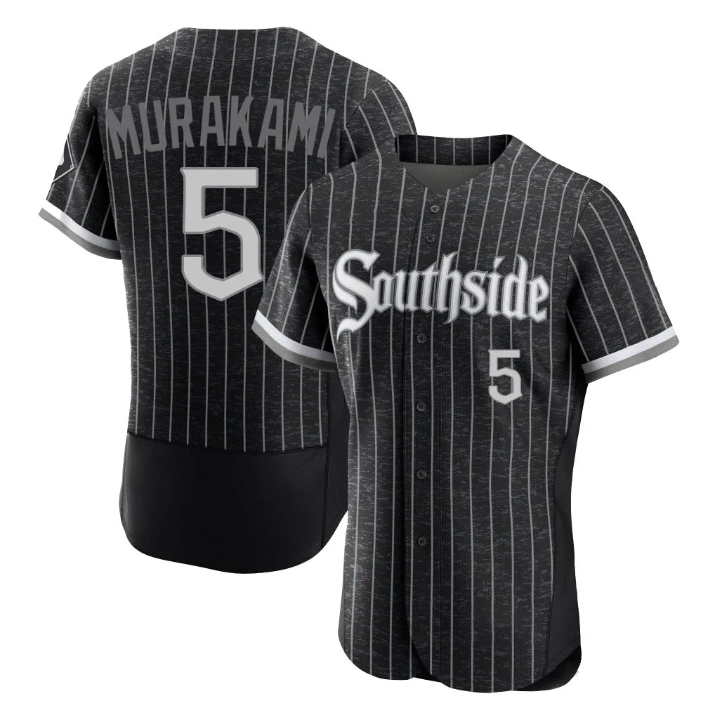 Chicago White Sox #5 Munetaka Murakami Player Black AmberGomez City Connect Limited Elite Home Stitched Jerseys