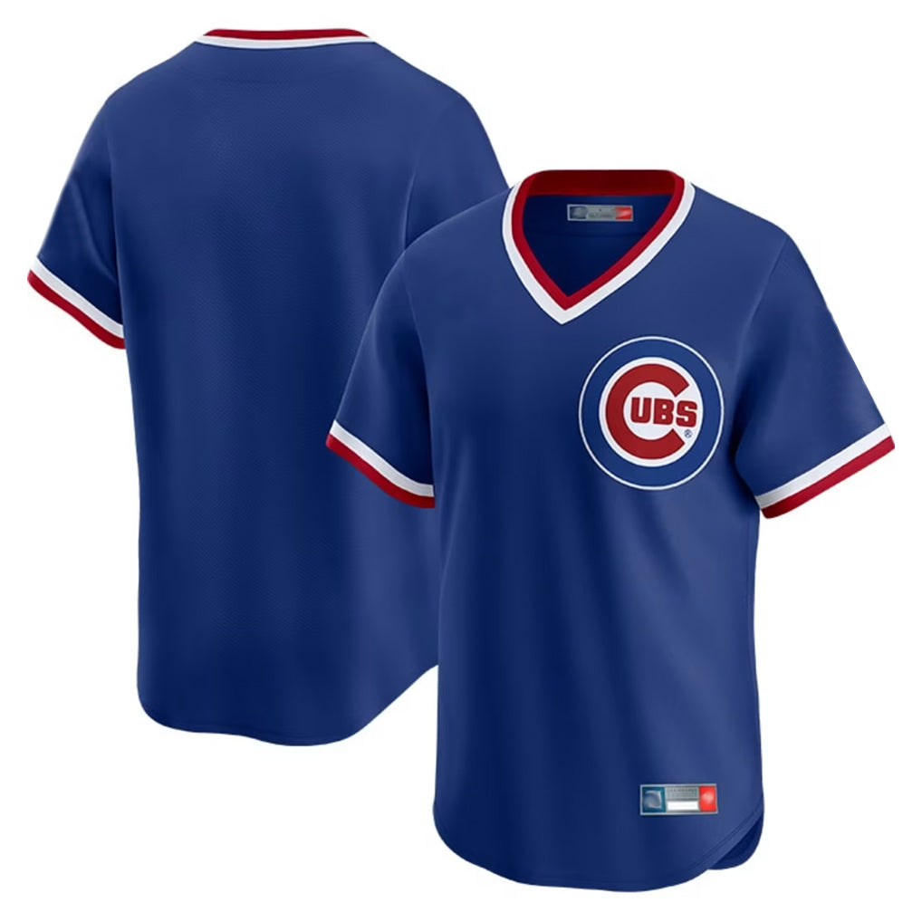 Chicago Cubs Royal AmberGomez T-shirt Cooperstown Collection Limited Blank Player Stitched Jerseys