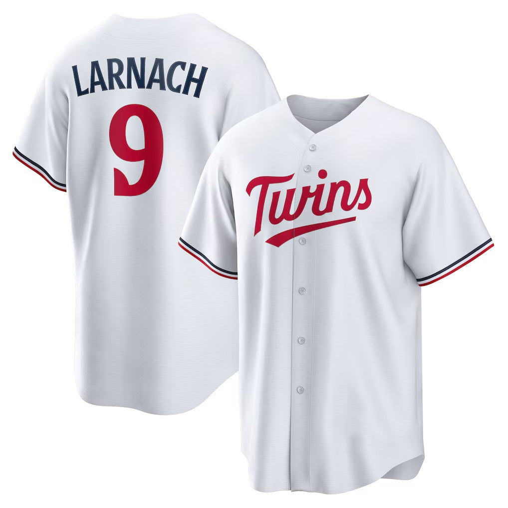 Minnesota Twins #9 Trevor Larnach White AmberGomez Home Replica Jersey