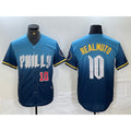 Philadelphia Phillies #10 JT Realmuto Number Blue AmberGomez 2024 City Connect Limited Stitched Jerseys