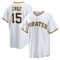 Pittsburgh Pirates #15 Oneil Cruz White AmberGomez Home Replica Jersey
