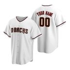 Custom Arizona Diamondbacks White AmberGomez Stitched Cool Base Home Jersey