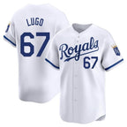 Kansas City Royals #67 Seth Lugo Player White AmberGomez Alt Limited Home Stitched Jerseys