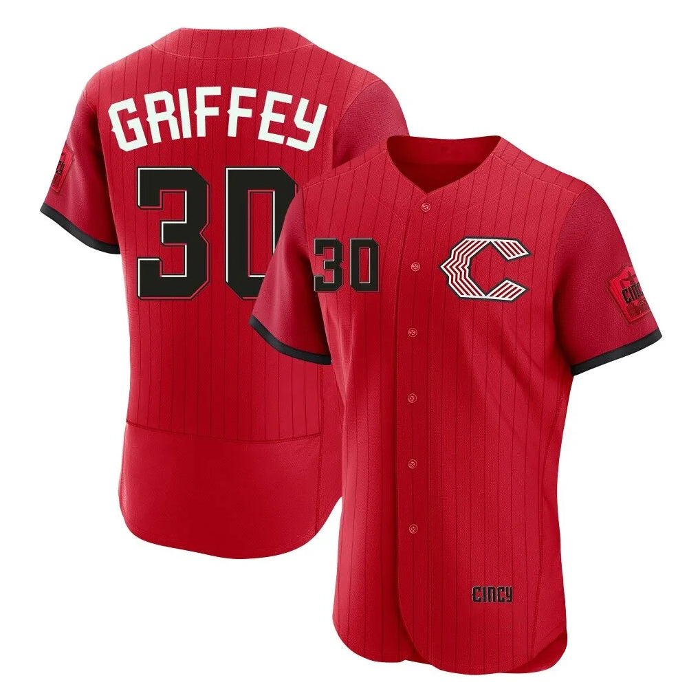 Cincinnati Reds #30 Ken Griffey Player Red AmberGomez 2026 City Connect Limited Elite Home Stitched Jerseys