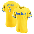 Boston Red Sox #7 Masataka Yoshida Player Yellow AmberGomez Limited Elite Home Game Stitched Jerseys1