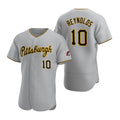 Pittsburgh Pirates #10 Bryan Reynolds Gray AmberGomez Road Flex Base Jersey