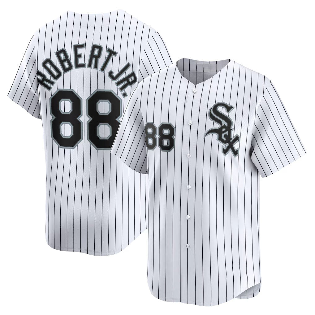 Chicago White Sox #88 Luis Robert Jr. White AmberGomez Home Limited Player Jersey