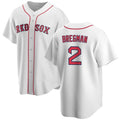 Boston Red Sox #2 Alex Bregman White AmberGomez 2024 Cool Base Stitched Jersey