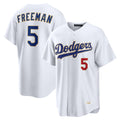 Los Angeles Dodgers #5 Freddie Freeman Player Gold White AmberGomez 2026 Collection Stadium Limited Stitched Jerseys