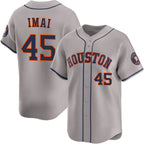 Houston Astros #45 Tatsuya Imai Grey AmberGomez 2026 Limited Stitched Jersey