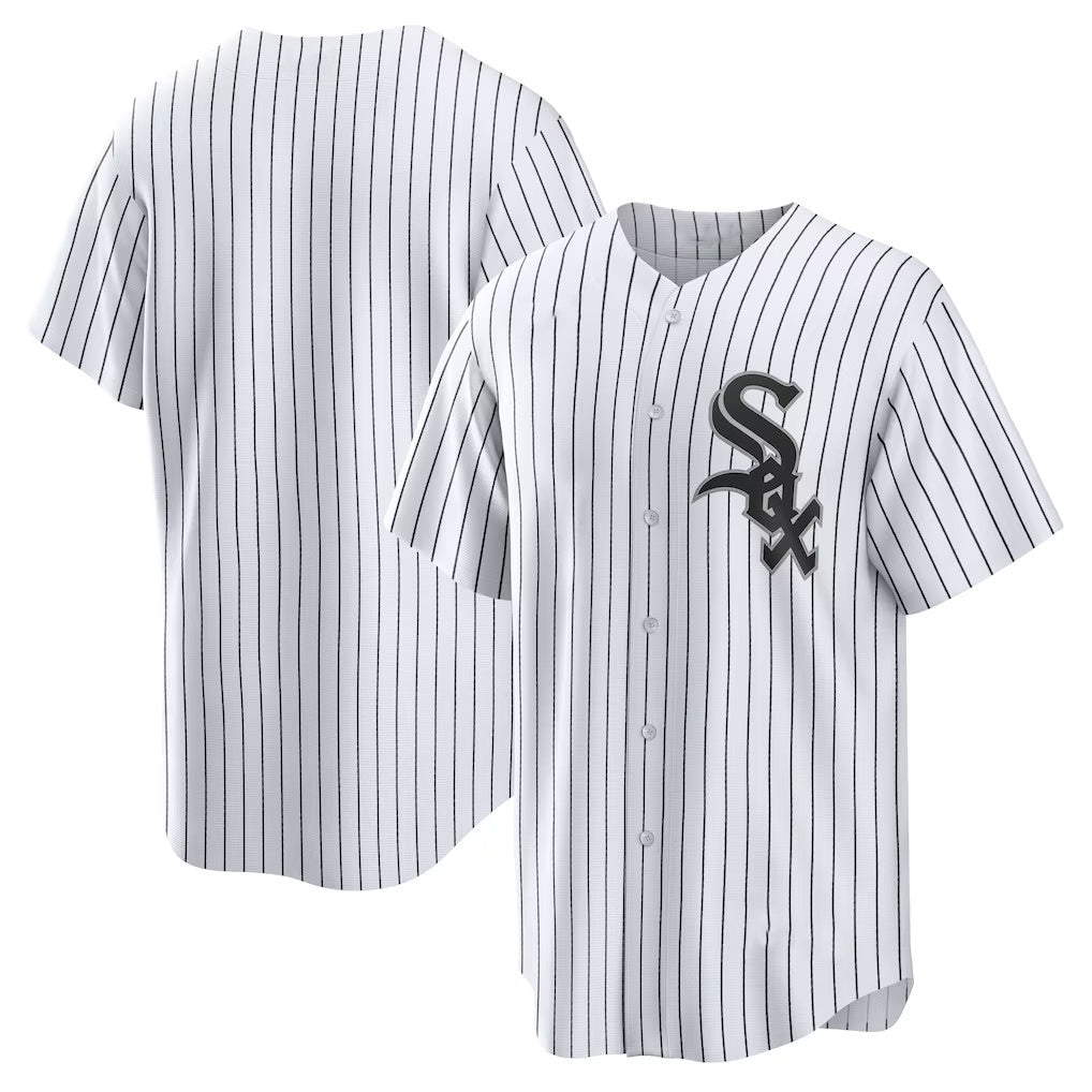Chicago White Sox White AmberGomez Home Replica Team Jersey_1