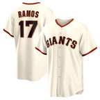 San Francisco Giants #17 Heliot Ramos Cream AmberGomez Home Replica Jersey