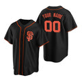 Custom San Francisco Giants Black AmberGomez Stitched Cool Base Jersey