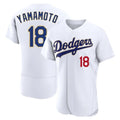 Los Angeles Dodgers #18 Yoshinobu Yamamoto Player Gold White AmberGomez 2026 Collection Stadium Limited Elite Stitched Jerseys