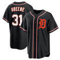 Detroit Tigers #31 Riley Greene Black AmberGomez Out Stitched Jersey