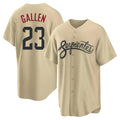 Arizona Diamondbacks #23 Zac Gallen Player Tan AmberGomez City Connect Home Game Stitched Jerseys