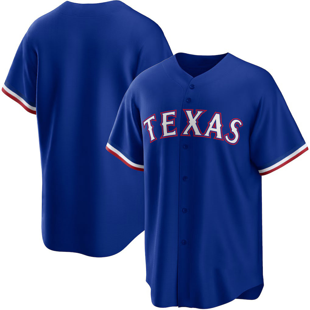 Texas Rangers Royal AmberGomez Alternate Replica Team Logo Jersey