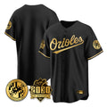 Baltimore Orioles Black Gold AmberGomez 30th Anniversary of 2131 Home Game Blank Player Stitched Jerseys