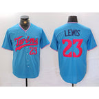 Minnesota Twins #23 Royce Lewis Blue AmberGomez Cool Base Stitched Jersey