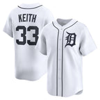 Detroit Tigers #33 Colt Keith White AmberGomez Home Limited Player Jersey