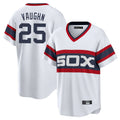 Chicago White Sox #25 Andrew Vaughn Player White AmberGomez T-shirt Home Game Stitched Jerseys