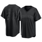 Kansas City Royals #28 Kyle Isbel Player Black AmberGomez Fashion Game Stitched Jerseys